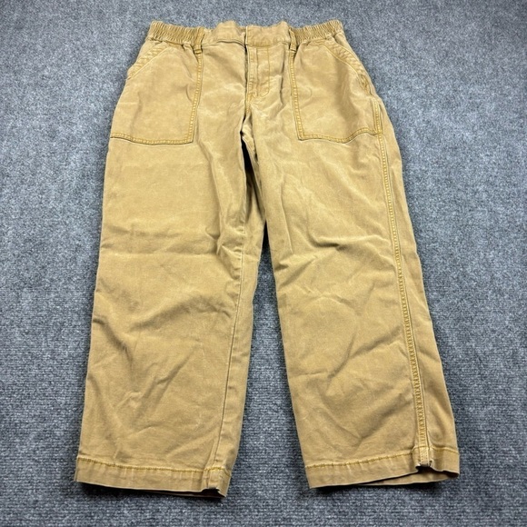 CABI Women’s Style #: 5693 Cropped Wide Leg Khaki Pants Camel Color size: 12 - Picture 1 of 9